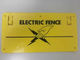 55g elektrische Omheining Warning Sign