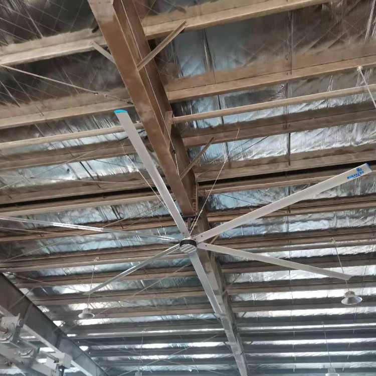 Metalen industriële plafondventilator voor grote oppervlakte 1400m2 Luchtstroom 420000m3/h