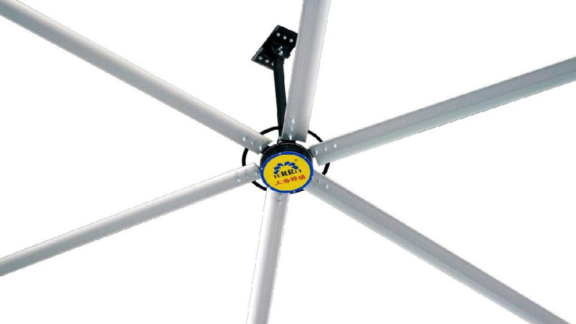 Metalen buitenrotor Industriële plafondventilator Luchtstroom borstelloze gelijkstroommotor 14300m3/min Luchtstroom