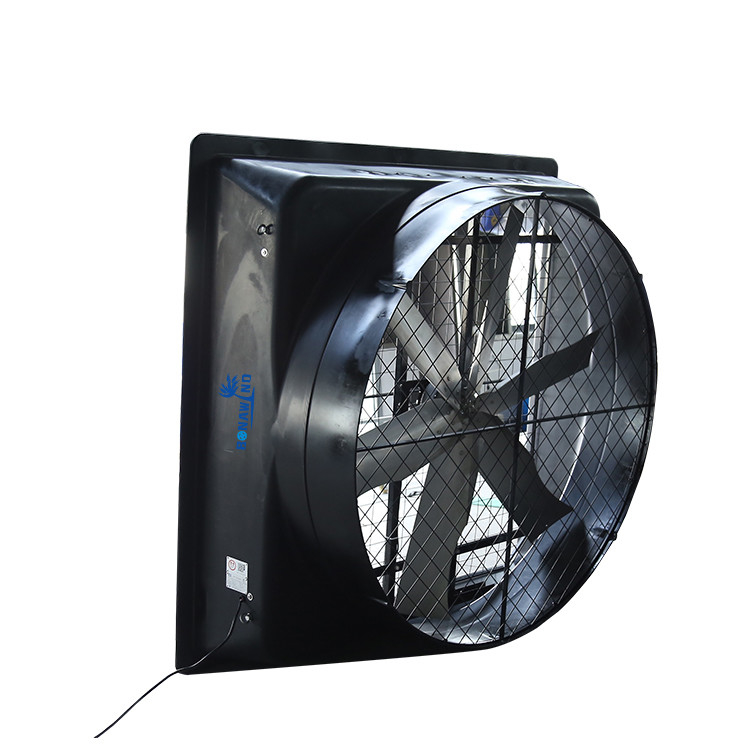 IP55-kwalificatie voor industriële uitlaatventilator met een diameter van 72 inch ventilatorblad en vooraf geïnstalleerde oogbolten
