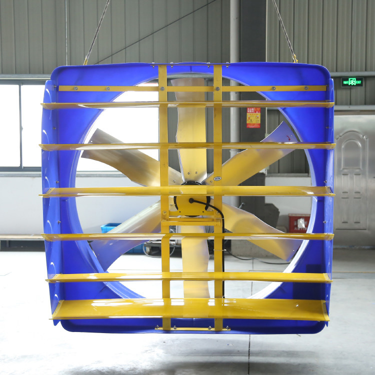 Moderne ventilatieventilator voor vee 2 kW 6,2 m/s Windsnelheid voor de koeling van pluimvee
