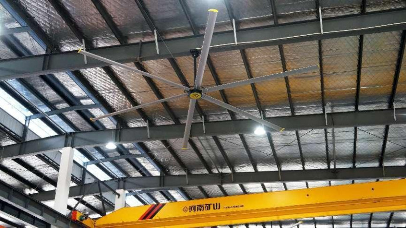 Energiebesparende industriële plafondventilator met IP55 beschermingsmotor en 9,53 m3/min luchtvolume