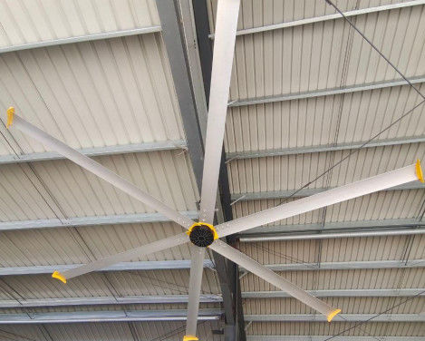 15000m3/min IP55 Outer Rotor Industrial Ceiling Fan Met 7300mm Fan Blade Diameter