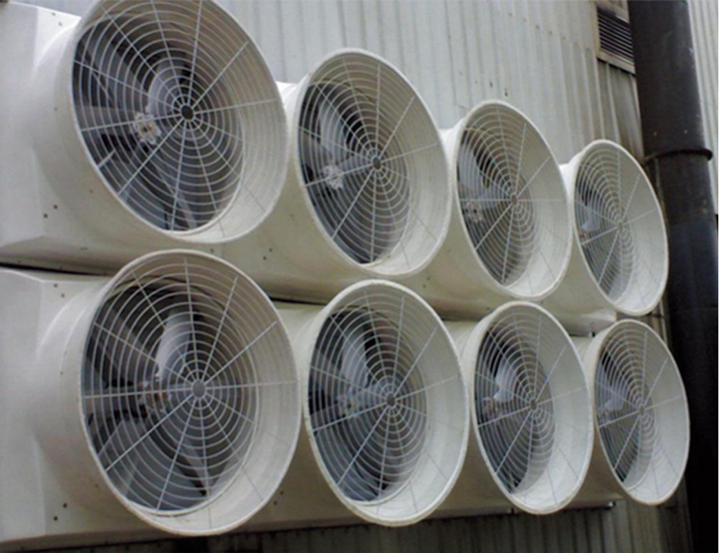 Variabele snelheid 120cm REFINE Afvoerventilator 56,4m3/h Luchtvolume 48000m3/h Luchtstroomcapaciteit