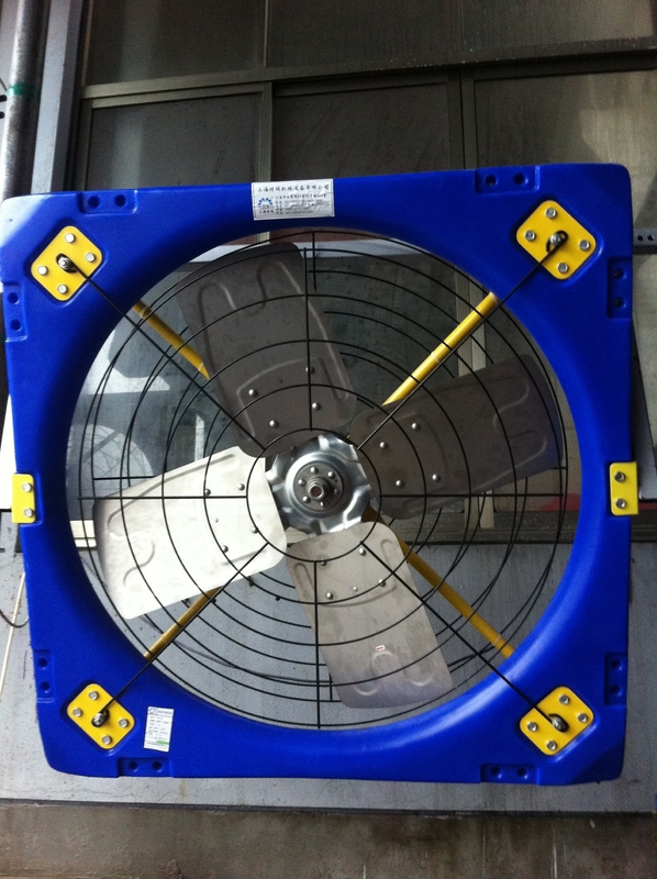 Sterkte 38 Ventilatie ventilator voor vee met dubbele laag PE-frame en 410w invoervermogen