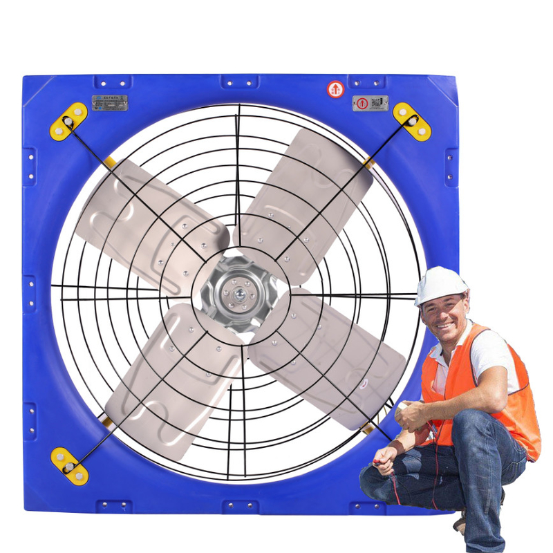 Luchtstroom Circulatie Ventilator PE Frame Veeteelt Ventilatie 38/0.96m Bladdiameter 410w Inlaatvermogen