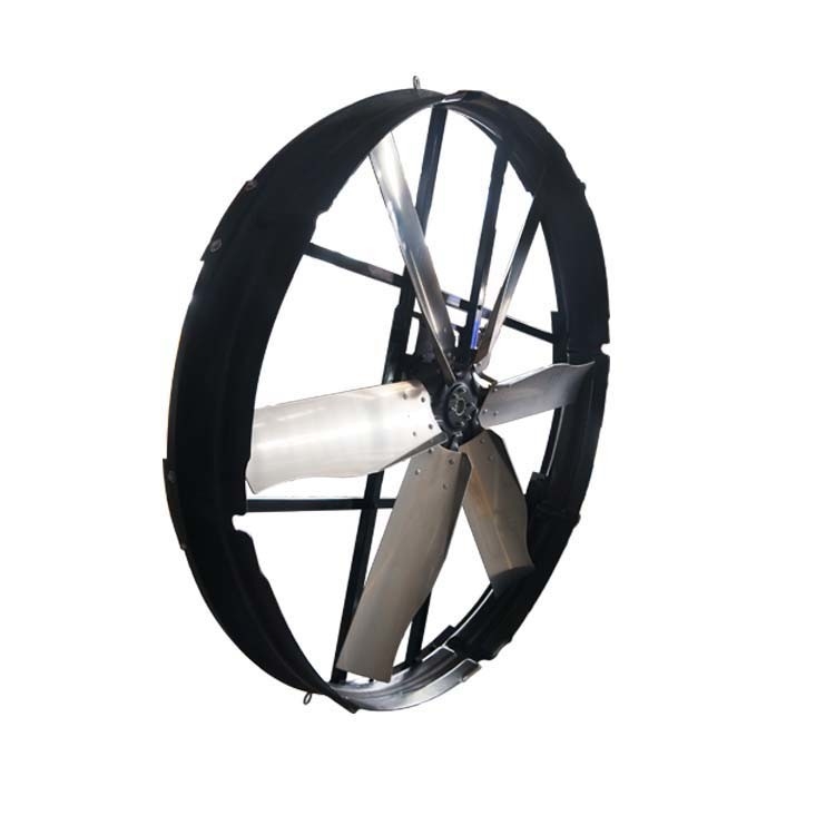 2000W 72 panel ventilator met IP55 beschermingsniveau en 345 r/min rotatiesnelheid voor industriële uitlaatgassen