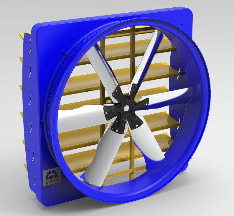 Industriële circulatieventilator voor melkveehouderij met 2000w vermogen en 120193m3/h luchtstroom