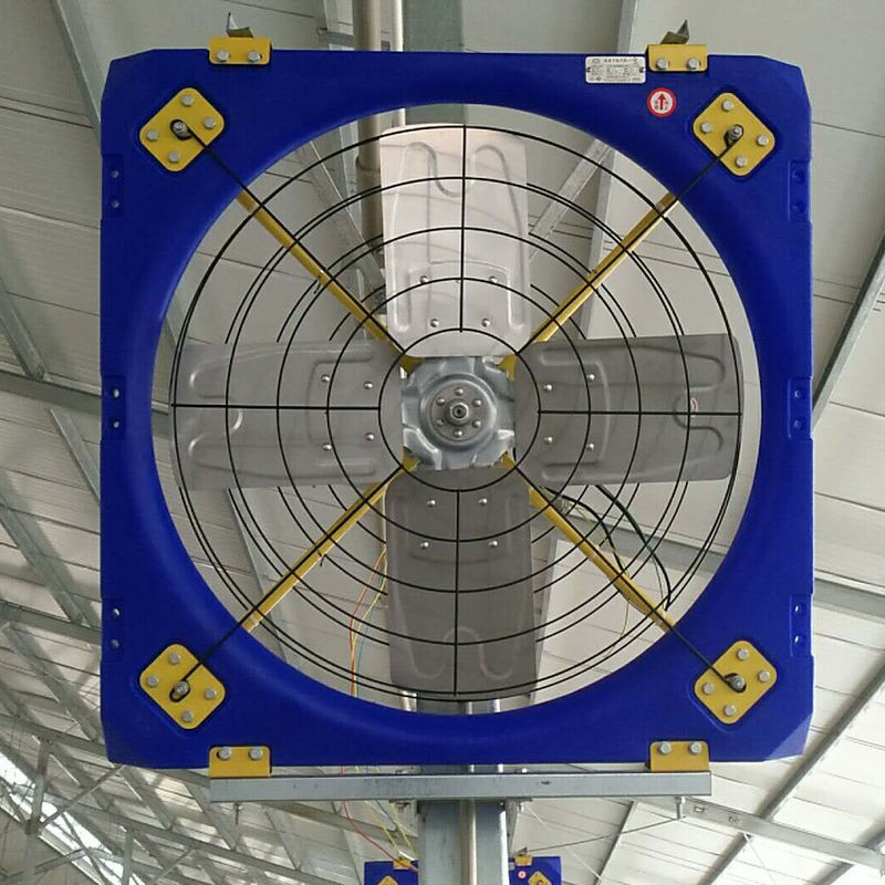Ventilatoren voor vee met hoge sterkte dubbellaags PE en 27000 m³/u maximale luchtstroom voor vee-omgevingen