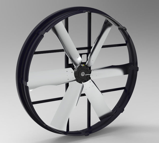 Industrieel paneel ventilator met maximale luchtstroom 120000 m3/h en 60 m3/h capaciteit Vortex Inline