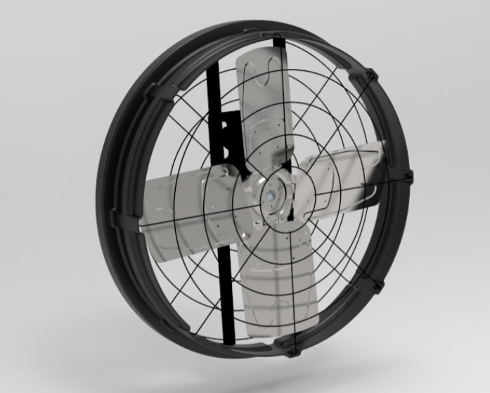 Ventilatoren voor veehouderij met geluid≤69 dB 1115*1115*285mm Frame Size And 410w Input Power