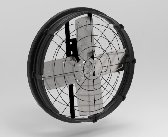 Ventilatoren voor veehouderij met geluid≤69 dB 1115*1115*285mm Frame Size And 410w Input Power