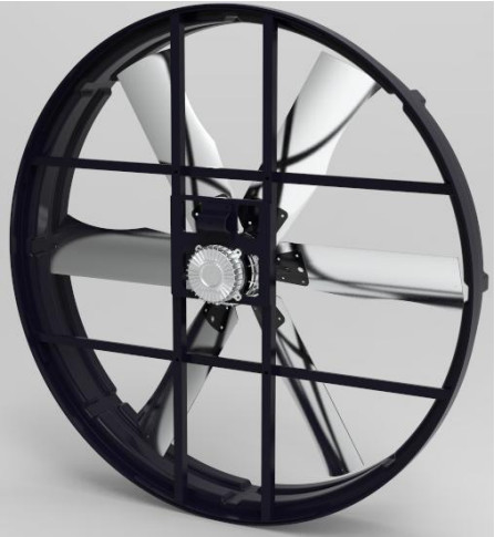 Energiebesparende vuurrook uitlaatventilator 183cm/72 inch Blade Diameter 380-480V Spanning