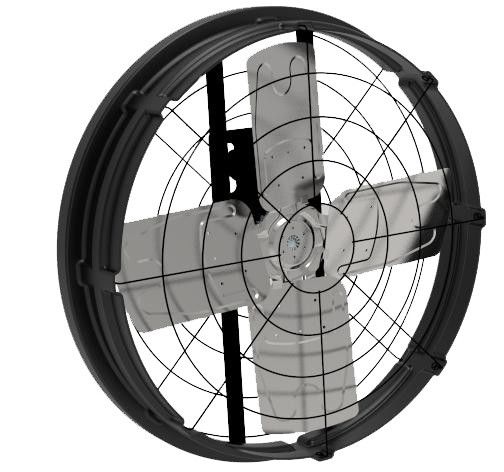 Direct aandrijvende industriële ventilator 500w Inputvermogen voor industriële koeling en luchtstroom