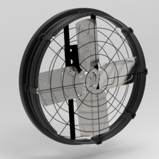 Krachtige en stille pluimveeventilator voor pluimveebeheer Luchtvolume/W 81,4m3/h Geluid ≤ 69dB