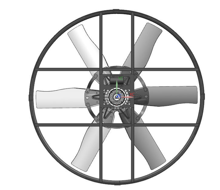 IP55 Beschermingsniveau en Energiebesparende Ventilatieventilatoren voor Vee met Externe Rotor Permanente Magneet Borstelloze DC Motor