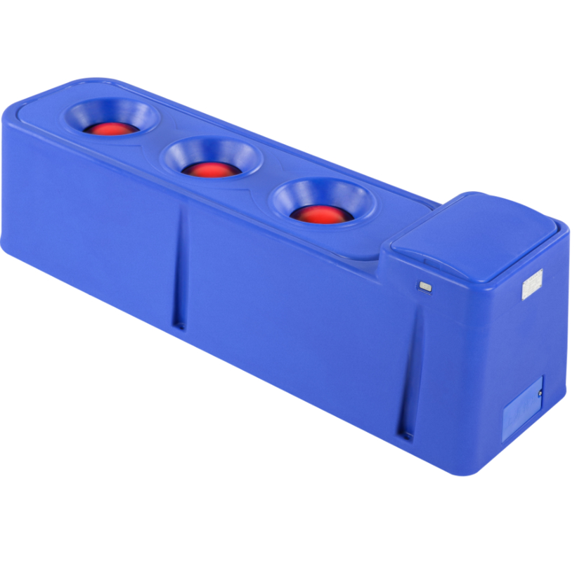 Blue LLDPE Livestock Auto Waterer Width 67cm/2.2ft. for Livestock Management Efficiency