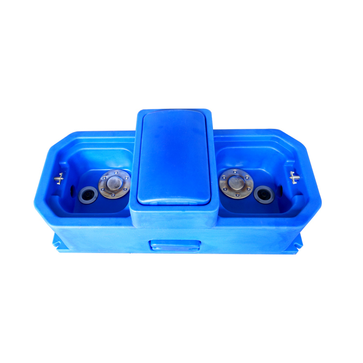 Blauw Zware slagbestendige polyethyleen waterreservoir voor vee 113*49*45cm/ft. voor veebehoeften