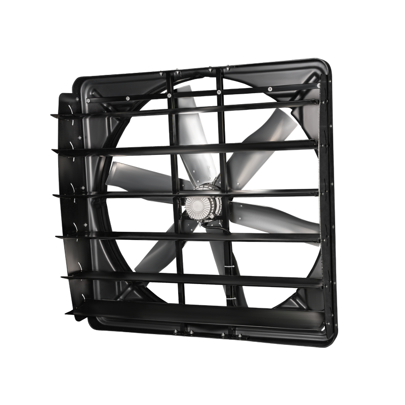 Industriële circulatieventilator voor melkveebedrijf met 2000W vermogen en 12000m³/u luchtstroom