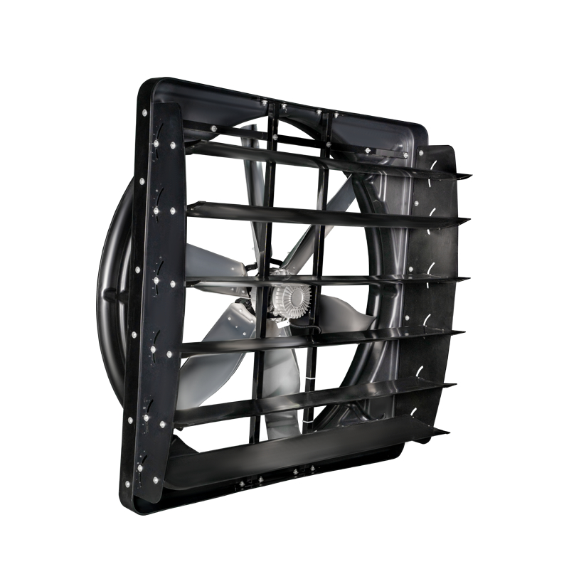 Industriële circulatieventilator voor melkveebedrijf met 2000W vermogen en 12000m³/u luchtstroom
