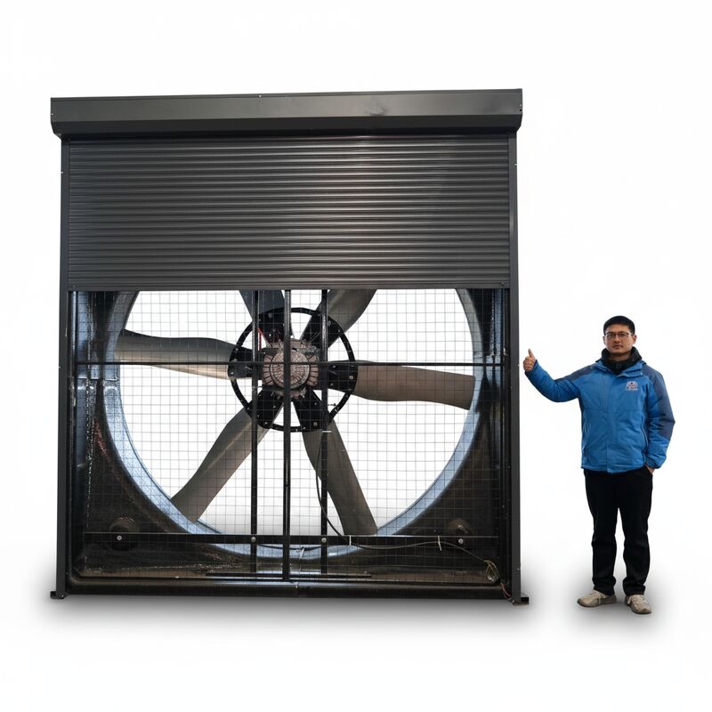 Terrui 98-inch zware industriële uitlaatventilator 235000 m3/h IP55 borstelloze EG-motor