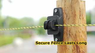 Deze isolatoren zijn samengesteld uit niet-geleidend plastic en zijn gebouwd om lang mee te gaan in een ruige agrarische omgeving